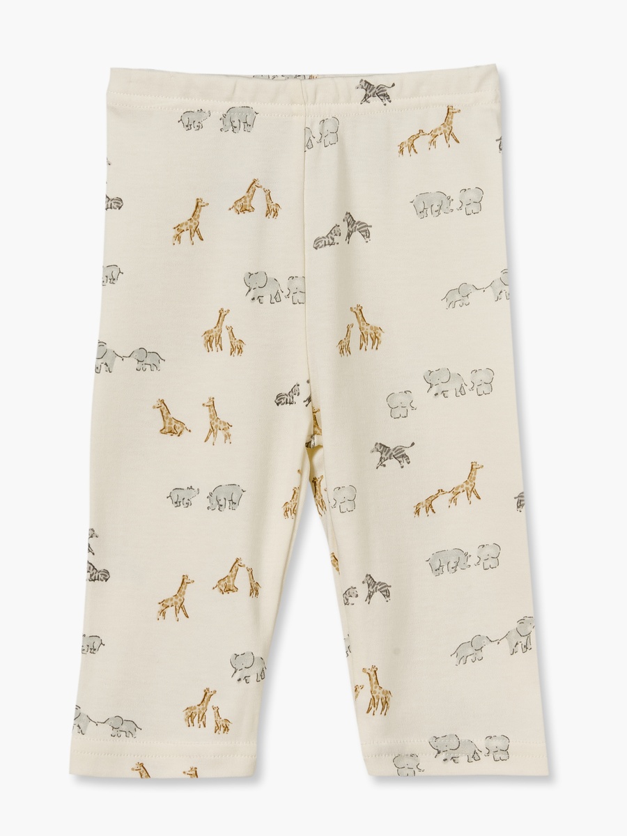Juniors Cotton Collared Long Sleeves Pyjama Set with Safari Print