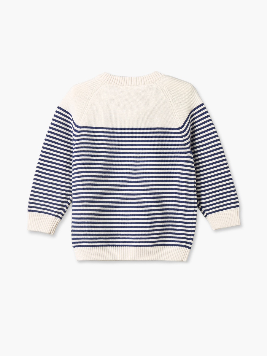 Juniors Crew Neck Long Sleeves Sweater and Joggers Set with Stripes