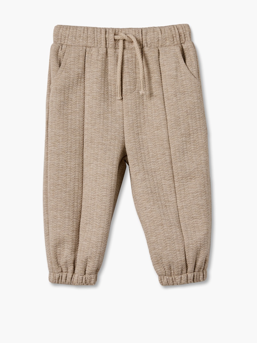 Giggles Collared Long Sleeves Sweatshirt and Joggers Set with Half Button Placket