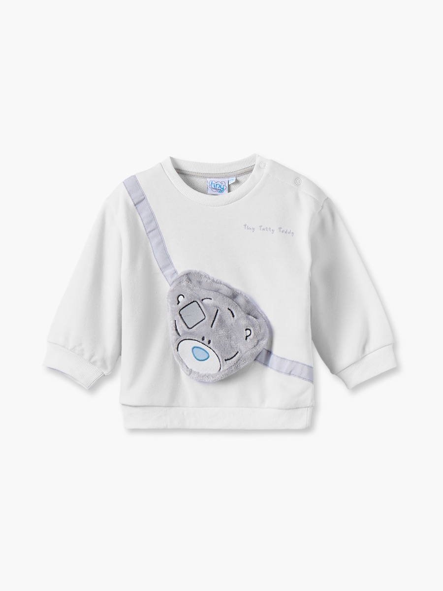 Carte Blanche Crew Neck Long Sleeves Sweatshirt and Jogger Set Teddy Applique