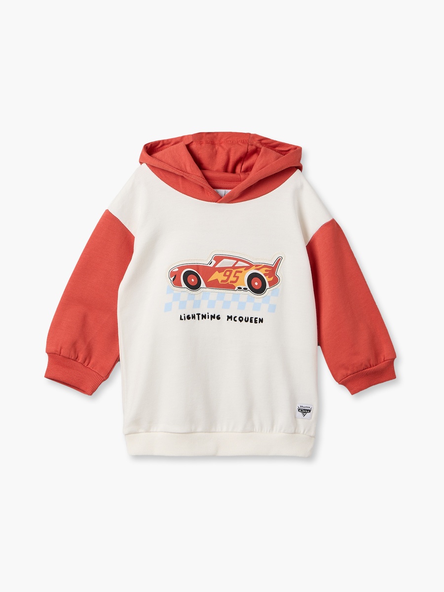 Disney Hooded Long Sleeves Sweatshirt and Joggers Set with Lightning McQueen Print