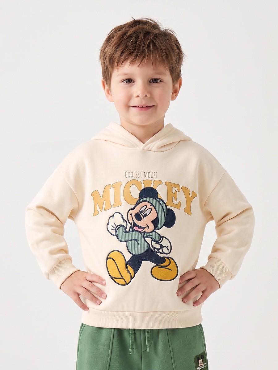 Disney Hooded Long Sleeves Sweatshirt and Joggers Set with Mickey Mouse Print