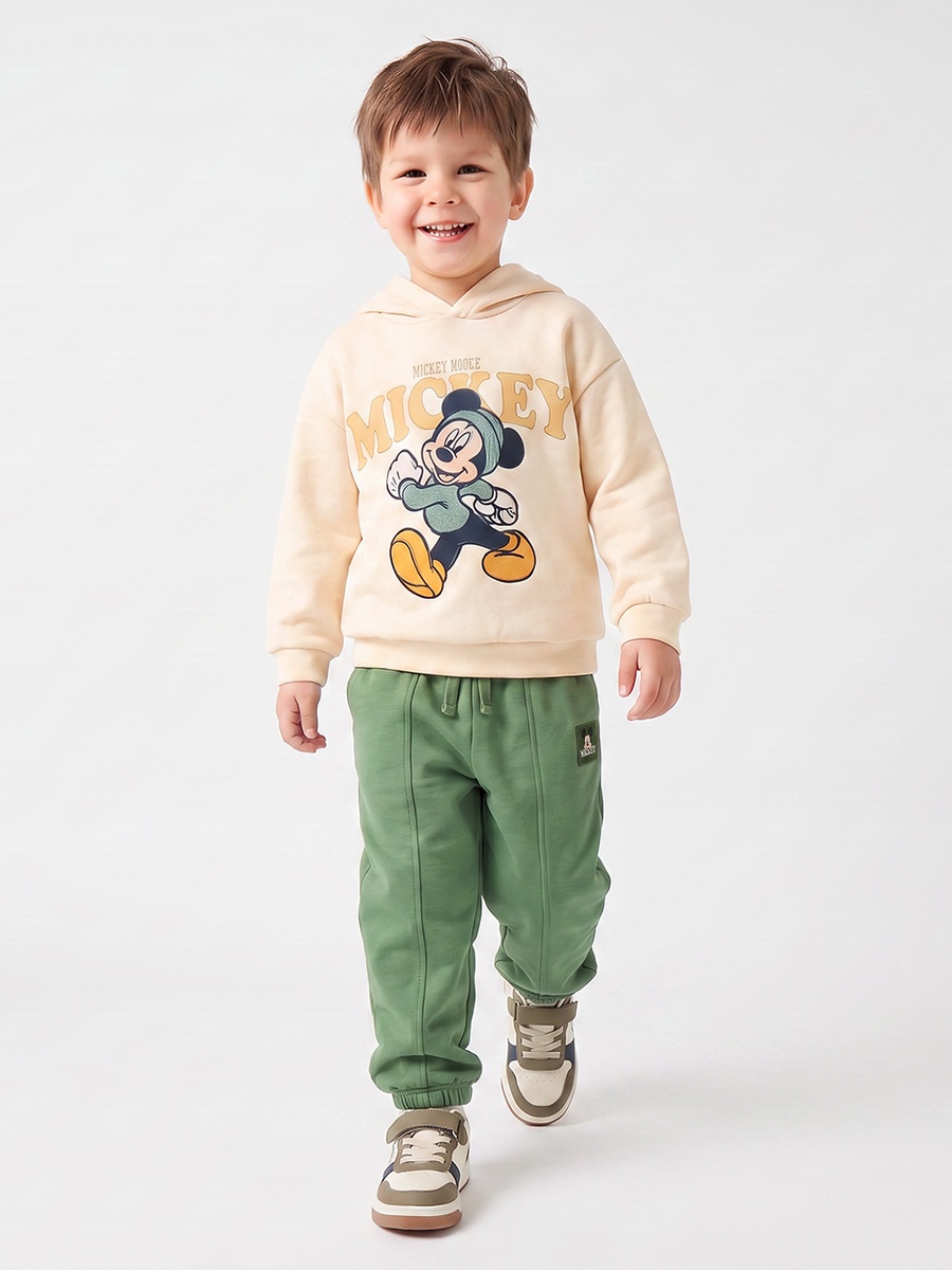 Disney Hooded Long Sleeves Sweatshirt and Joggers Set with Mickey Mouse Print