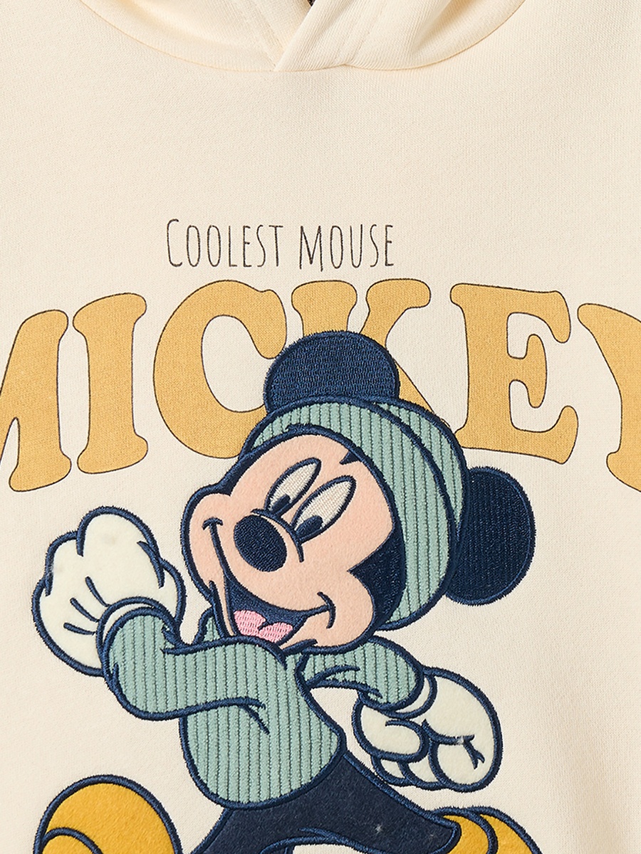Disney Hooded Long Sleeves Sweatshirt and Joggers Set with Mickey Mouse Print