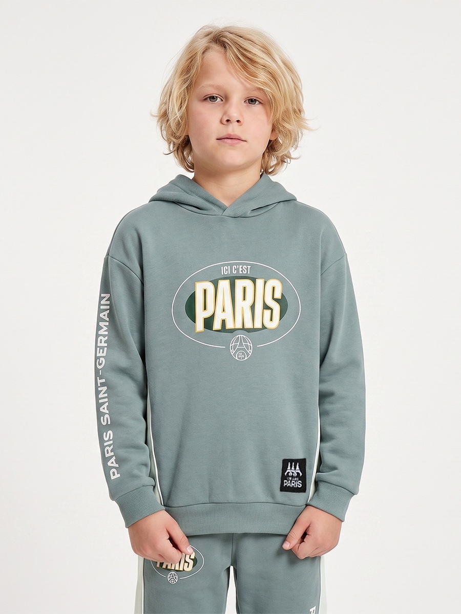 Paris Saint - Germain Hoodie Long Sleeves Sweatshirt and Joggers Set with Pocket
