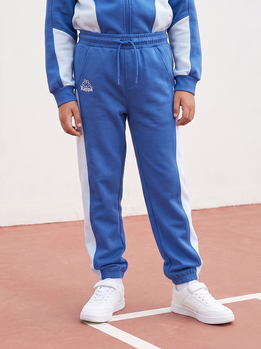 Kappa Hooded Neck Long Sleeves Hoodie and Joggers Set with Colourblock Panel