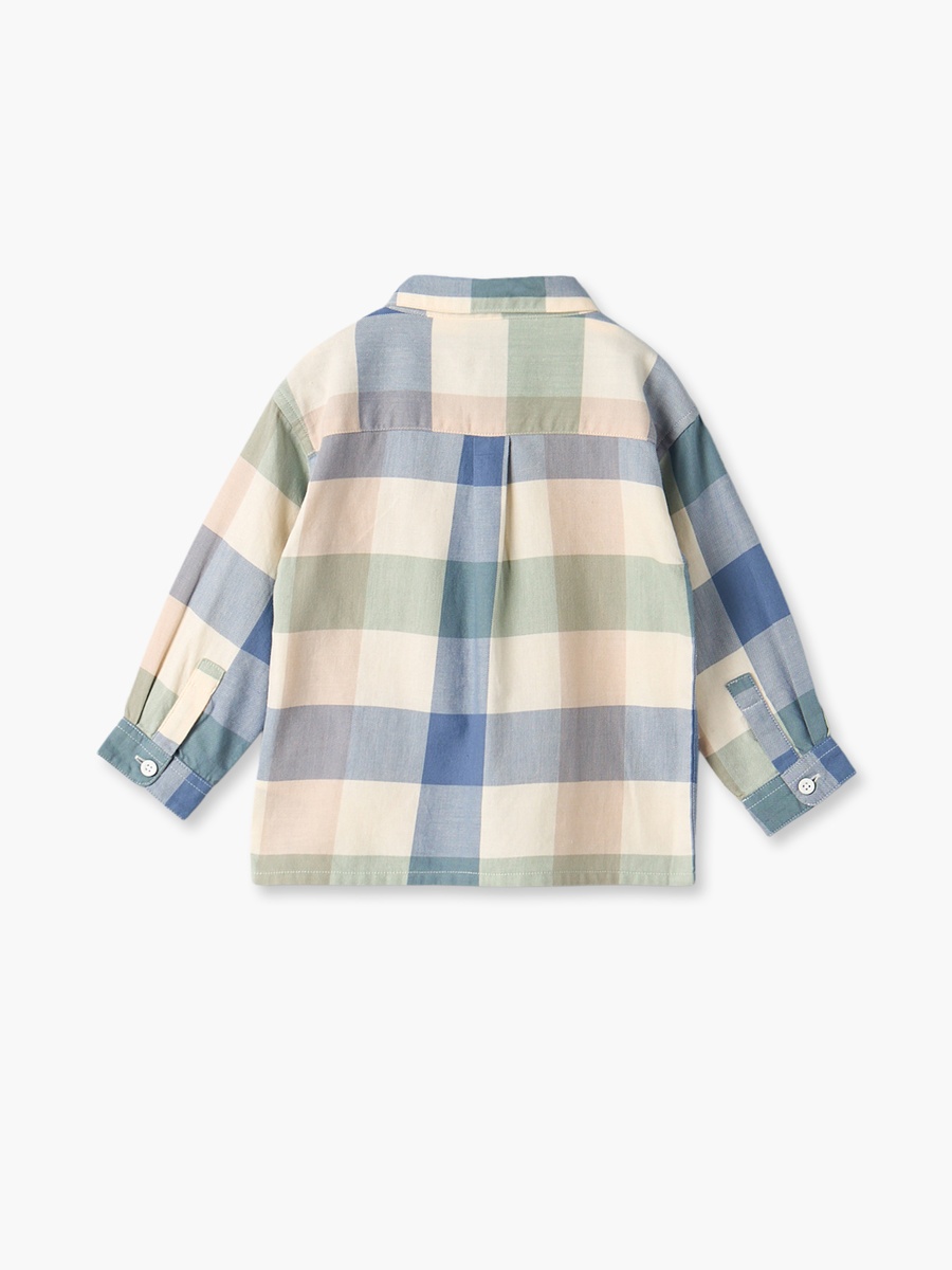 Juniors Long Sleeves Shirt with Checked Design