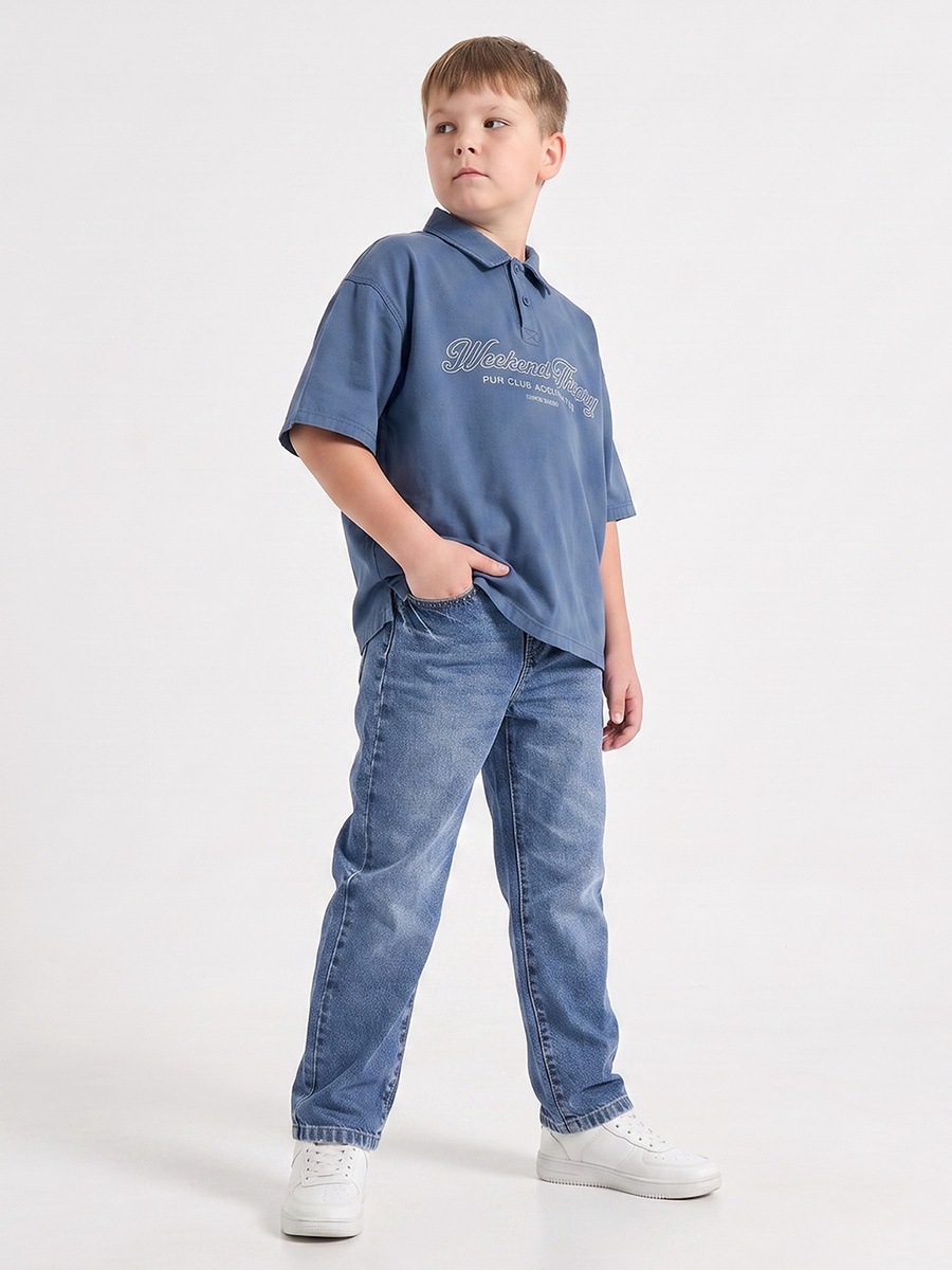 Juniors Short Sleeves Polo T-shirt with Embroidery