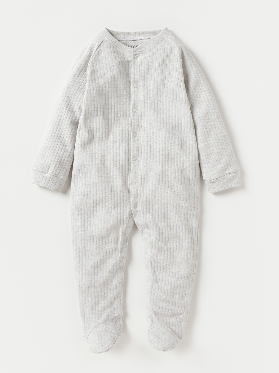 Juniors Textured Closed Feet Sleepsuit with Long Sleeves