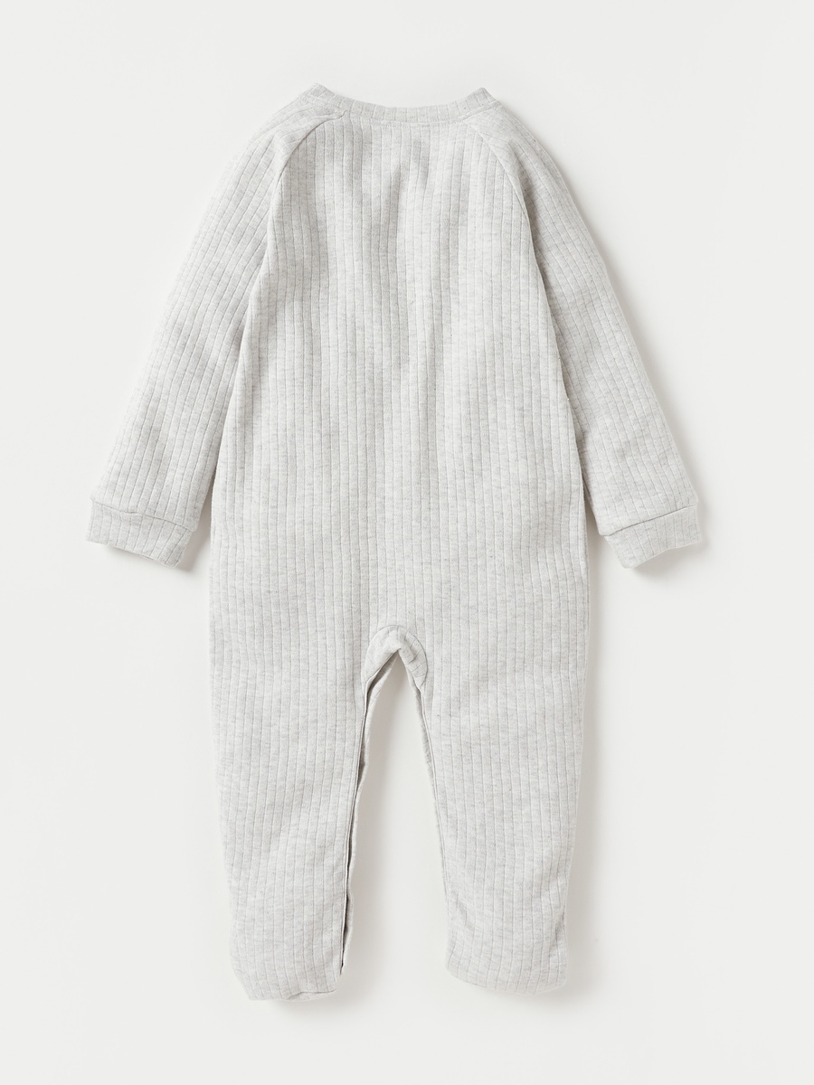 Juniors Textured Closed Feet Sleepsuit with Long Sleeves