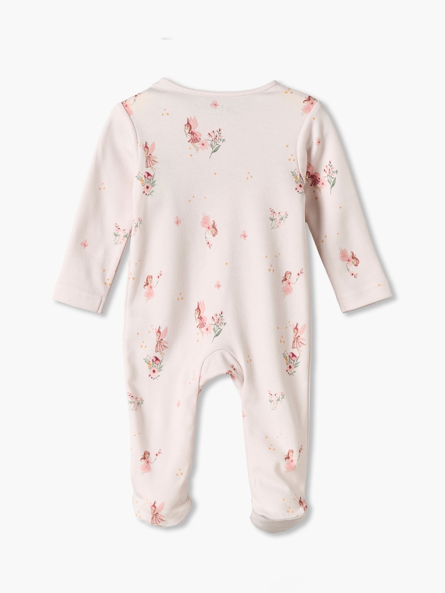 Juniors Cotton Crew Neck Long Sleeves Sleepsuit with Fairy Print