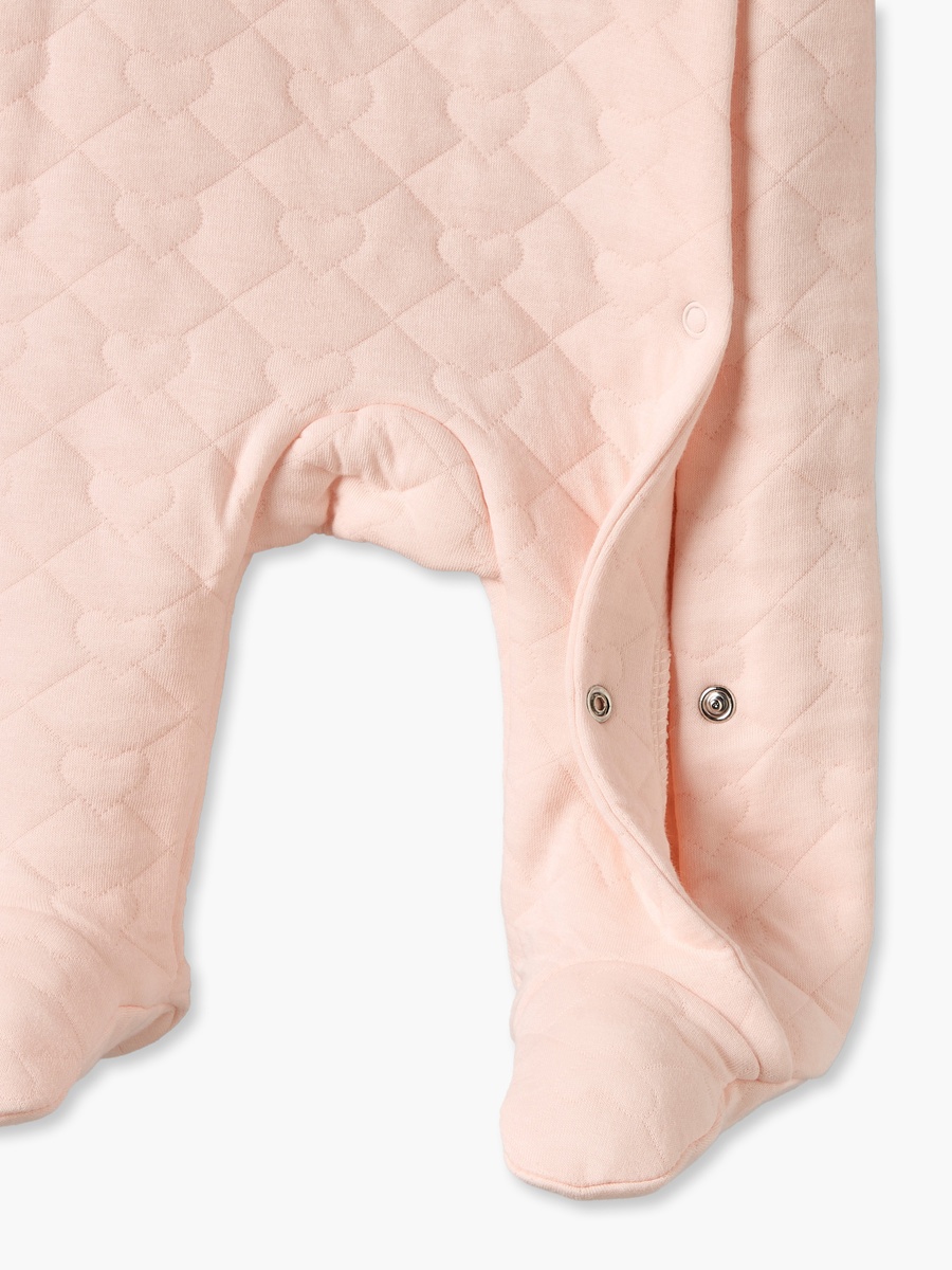 Juniors Cotton Round Neck Long Sleeves Sleepsuit with Padded Detail