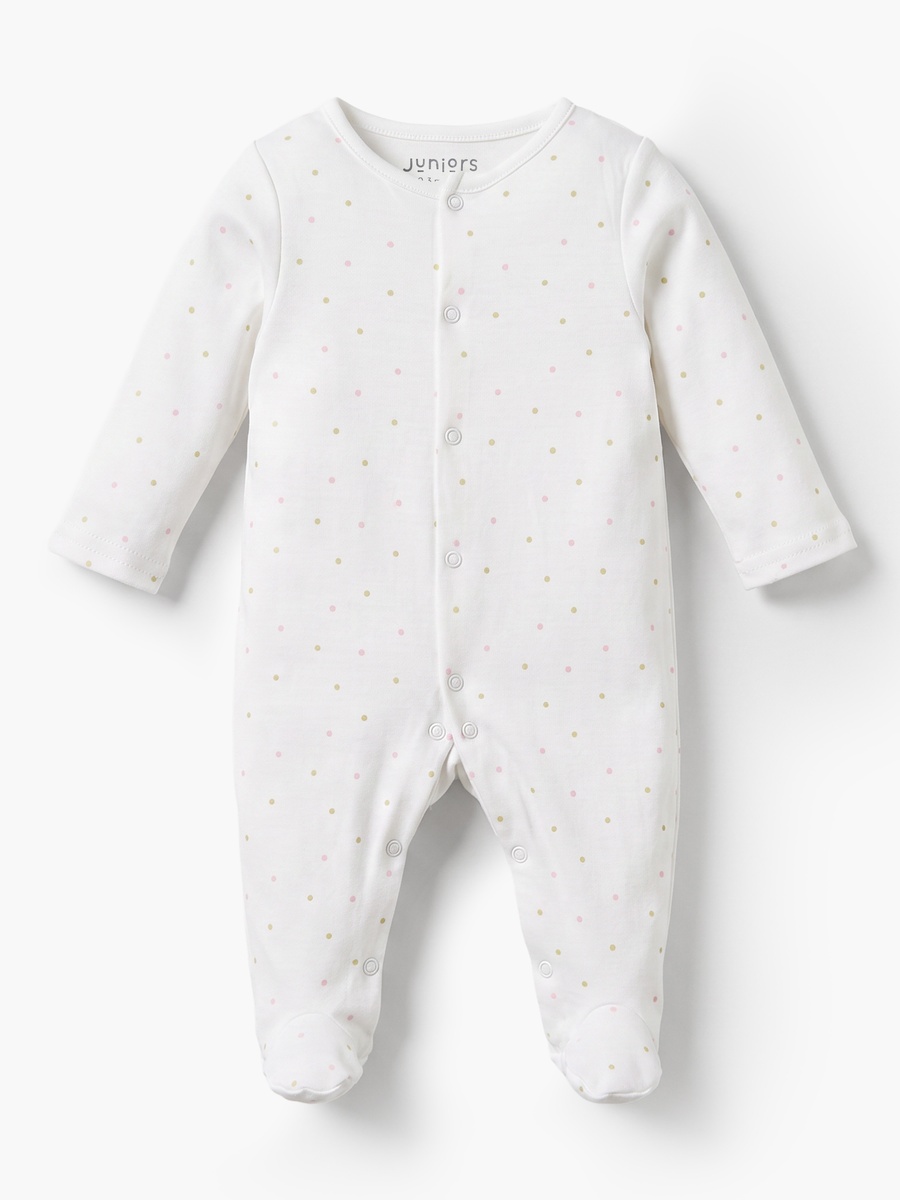 Pack of 5 Juniors Round Neck Long Sleeves Sleepsuits with Fairy Print