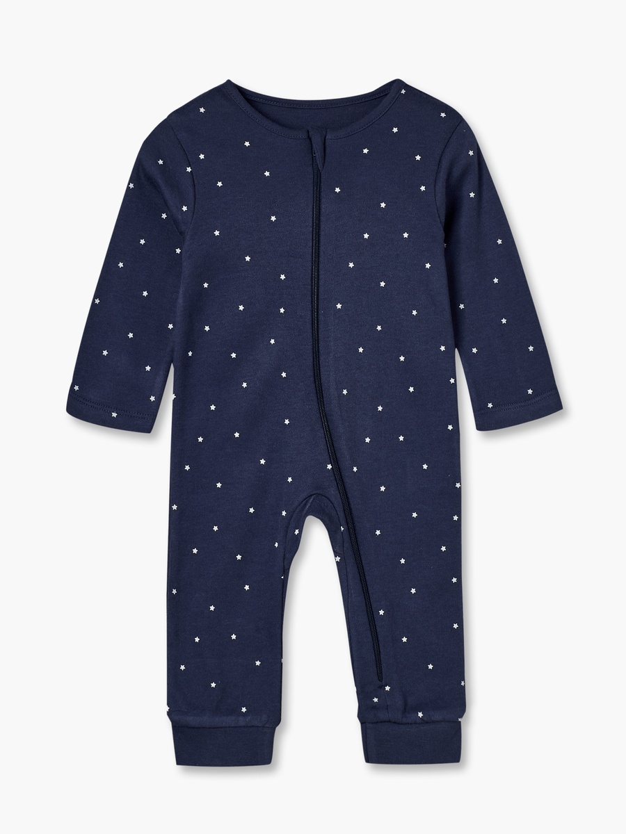 Pack of 5 Juniors Cotton Crew Neck Long Sleeves Sleepsuit with Space Print