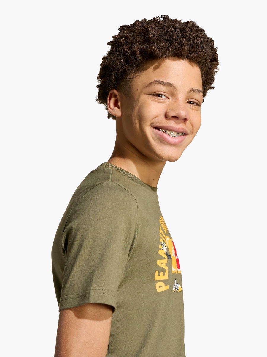 adidas Boys Crew Neck T-shirt with Graphic Print - Cotton - Short Sleeves