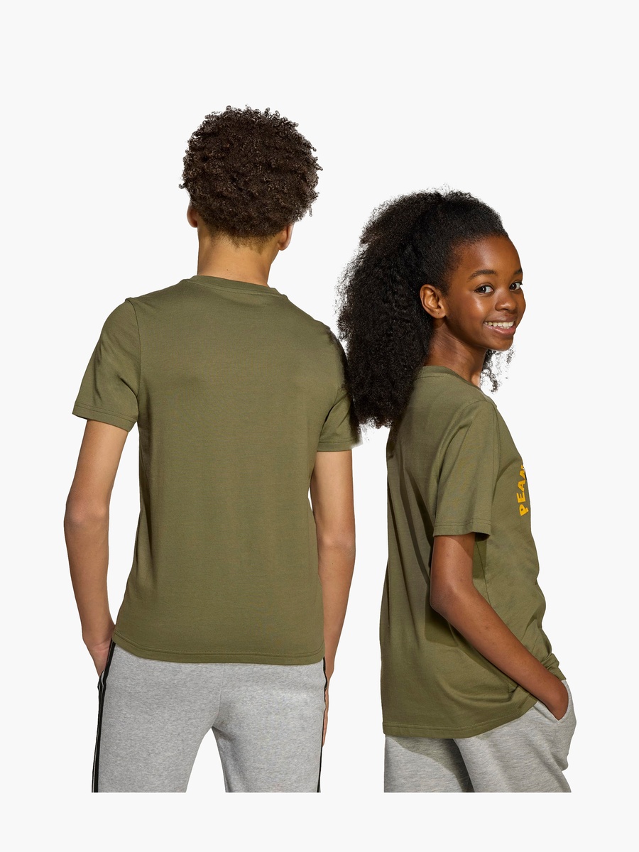 adidas Boys Crew Neck T-shirt with Graphic Print - Cotton - Short Sleeves
