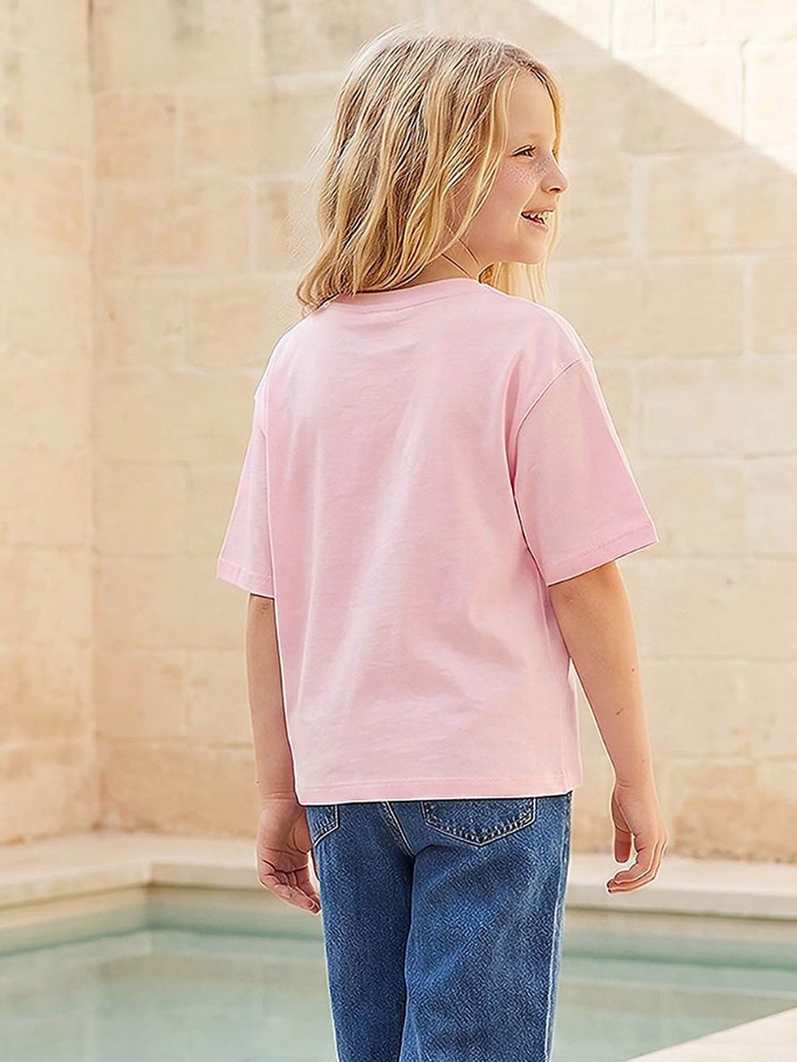 Disney Crew Neck Short Sleeves T-shirt with Princess Print