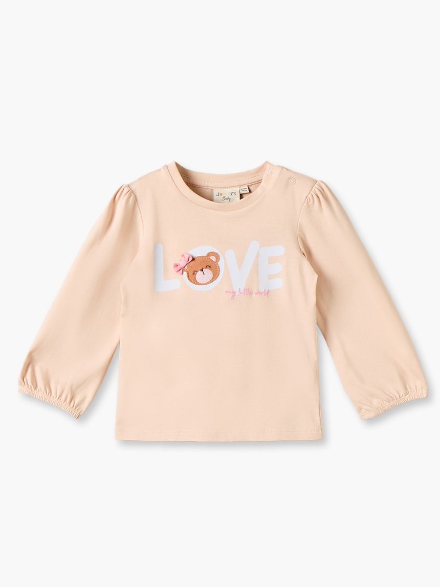Pack of 3 Juniors Round Neck Long Sleeves T-shirt with Teddy Bear Print