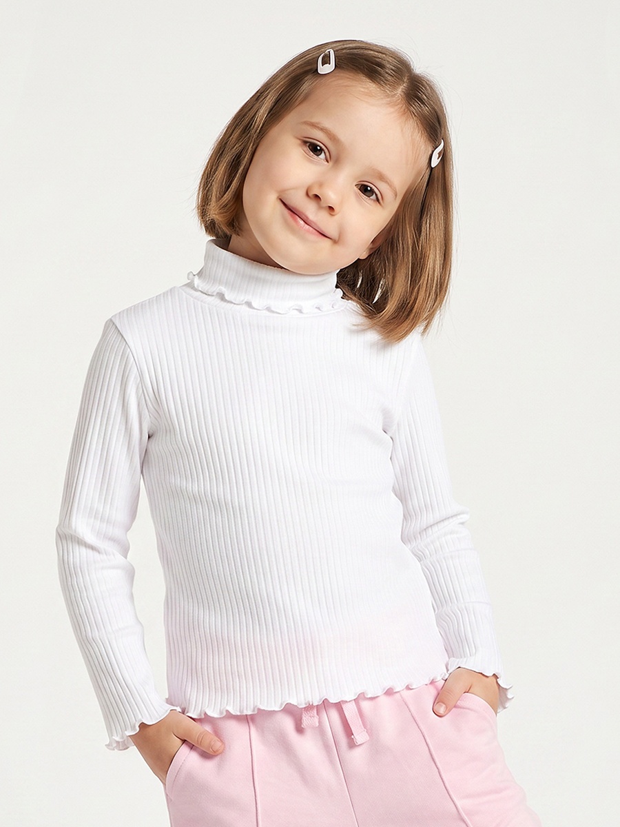 Pack of 2 Juniors Turtleneck Long Sleeves T-shirt with Ribbed Finish