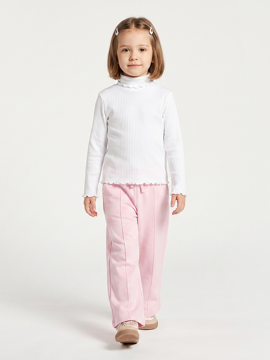 Pack of 2 Juniors Turtleneck Long Sleeves T-shirt with Ribbed Finish
