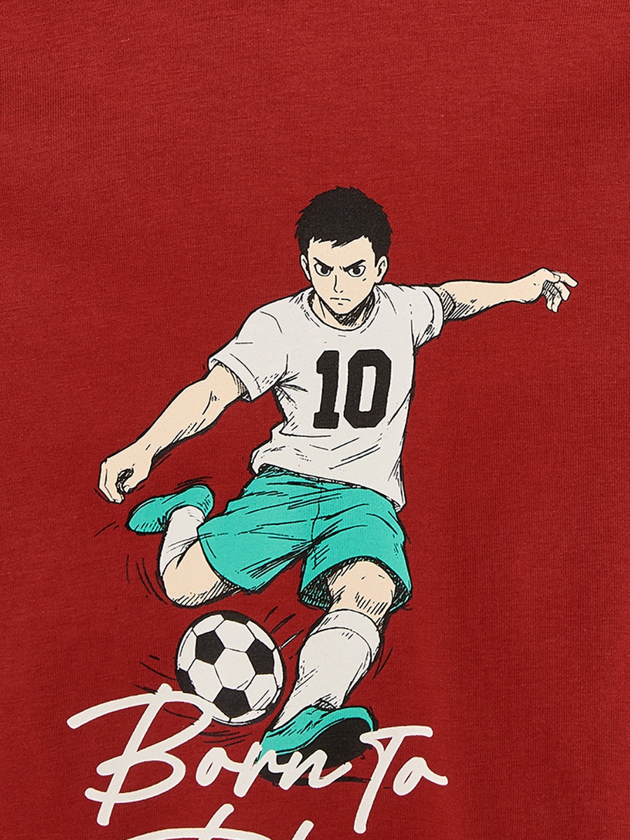 Juniors Crew Neck Short Sleeves T-shirt with Skateboard Print