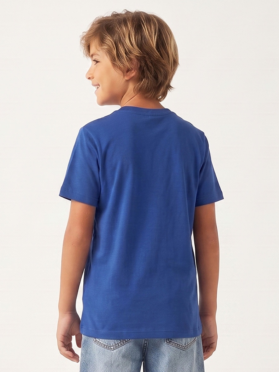 Juniors Crew Neck Short Sleeves T-shirt with Ski Print