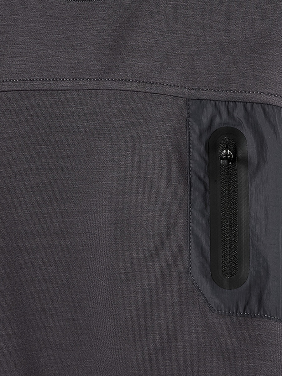 XYZ Crew Neck Short Sleeves T-shirt with Zipper Pocket