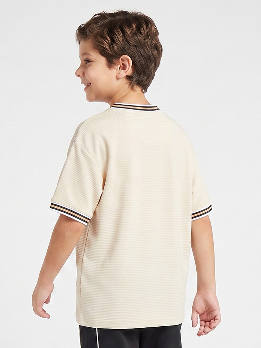 Lee Cooper V-Neck Short Sleeves T-shirt with London Embroidery