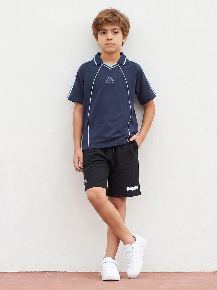 Kappa Collared Short Sleeves Polo T-shirt with Piping Accent
