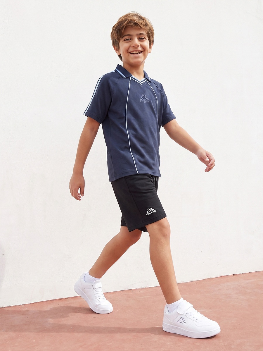 Kappa Collared Short Sleeves Polo T-shirt with Piping Accent
