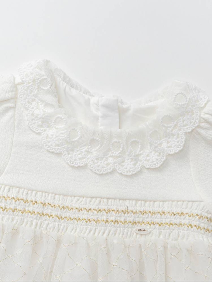 Girls Lace Collar Dress