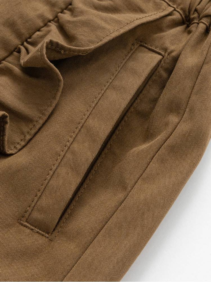 Girls Wide Leg Pants with Ruffle Detail