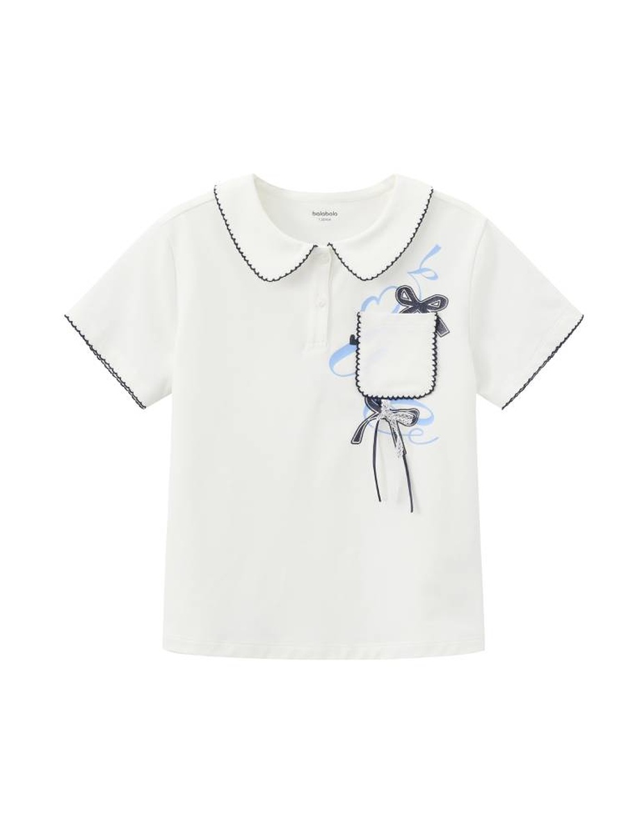 Girls Polo T-Shirt with Pocket