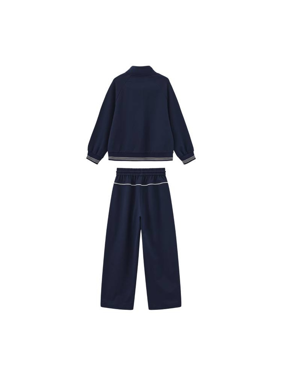 Zip Up Tracksuit Set with Print