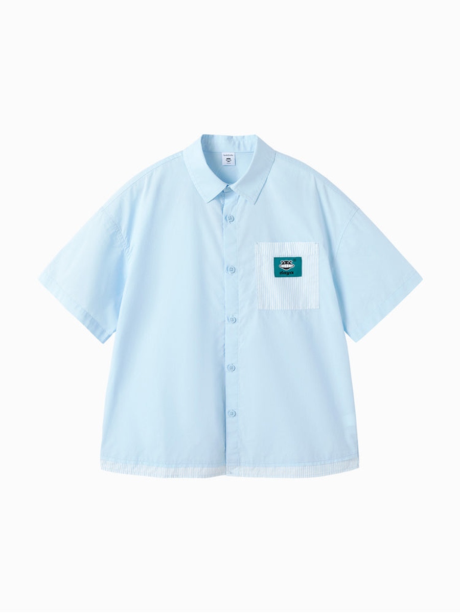 Boys Pocket Detail Short Sleeve Shirt