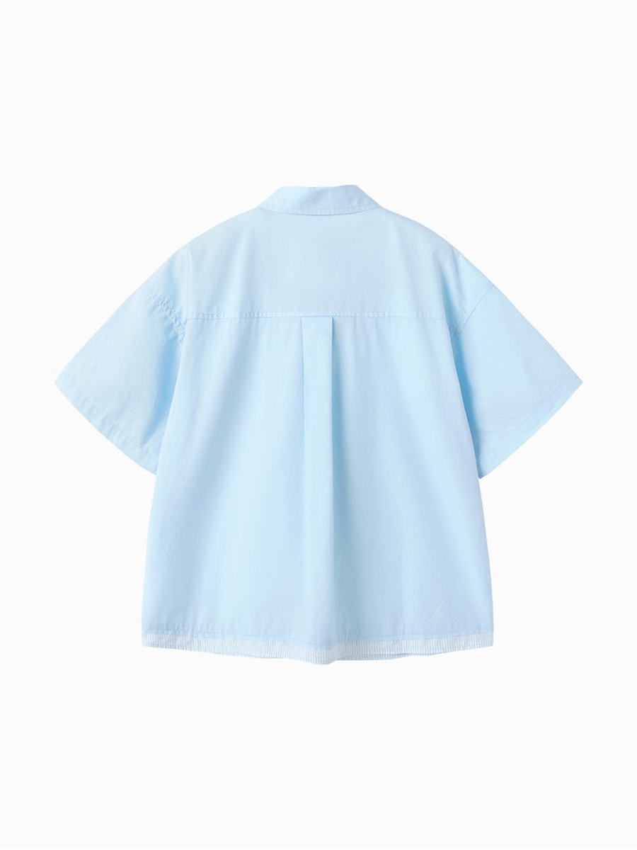 Boys Pocket Detail Short Sleeve Shirt