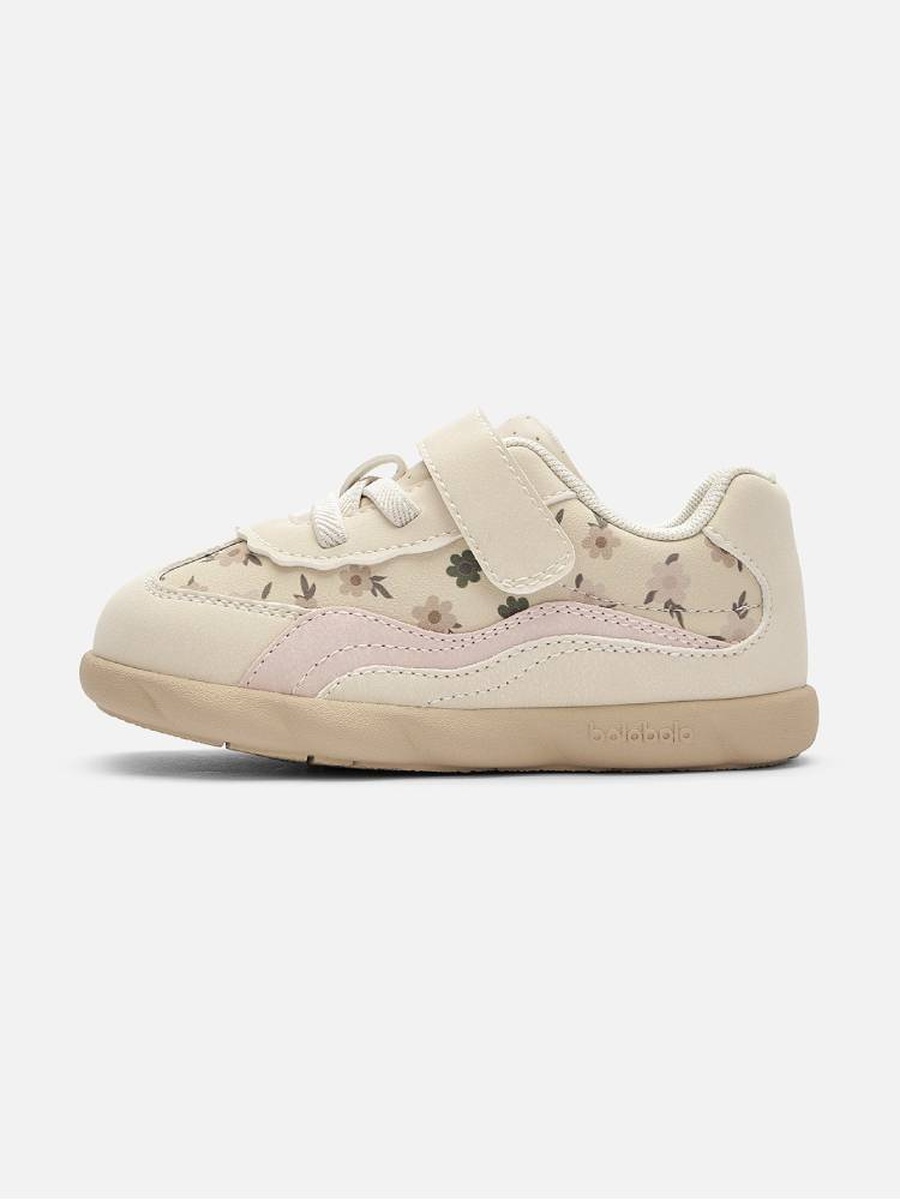 Girls Floral Strap Sneakers