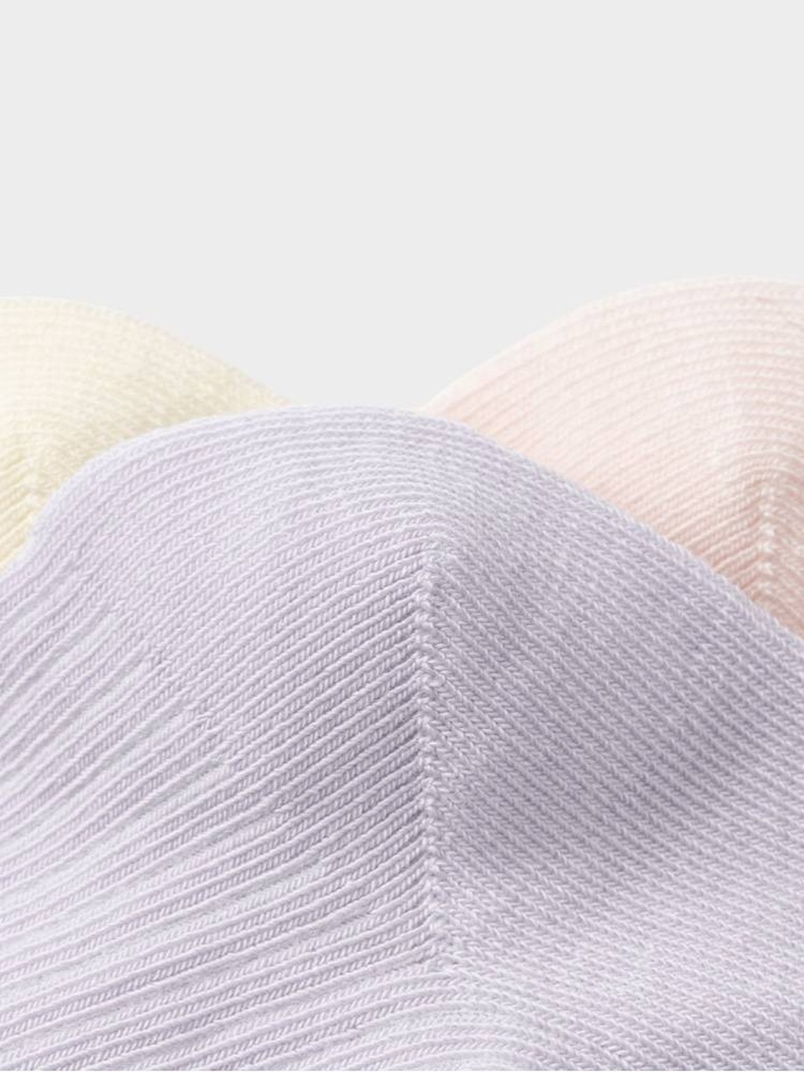 Girls Ribbed Crew Socks 3-Pack