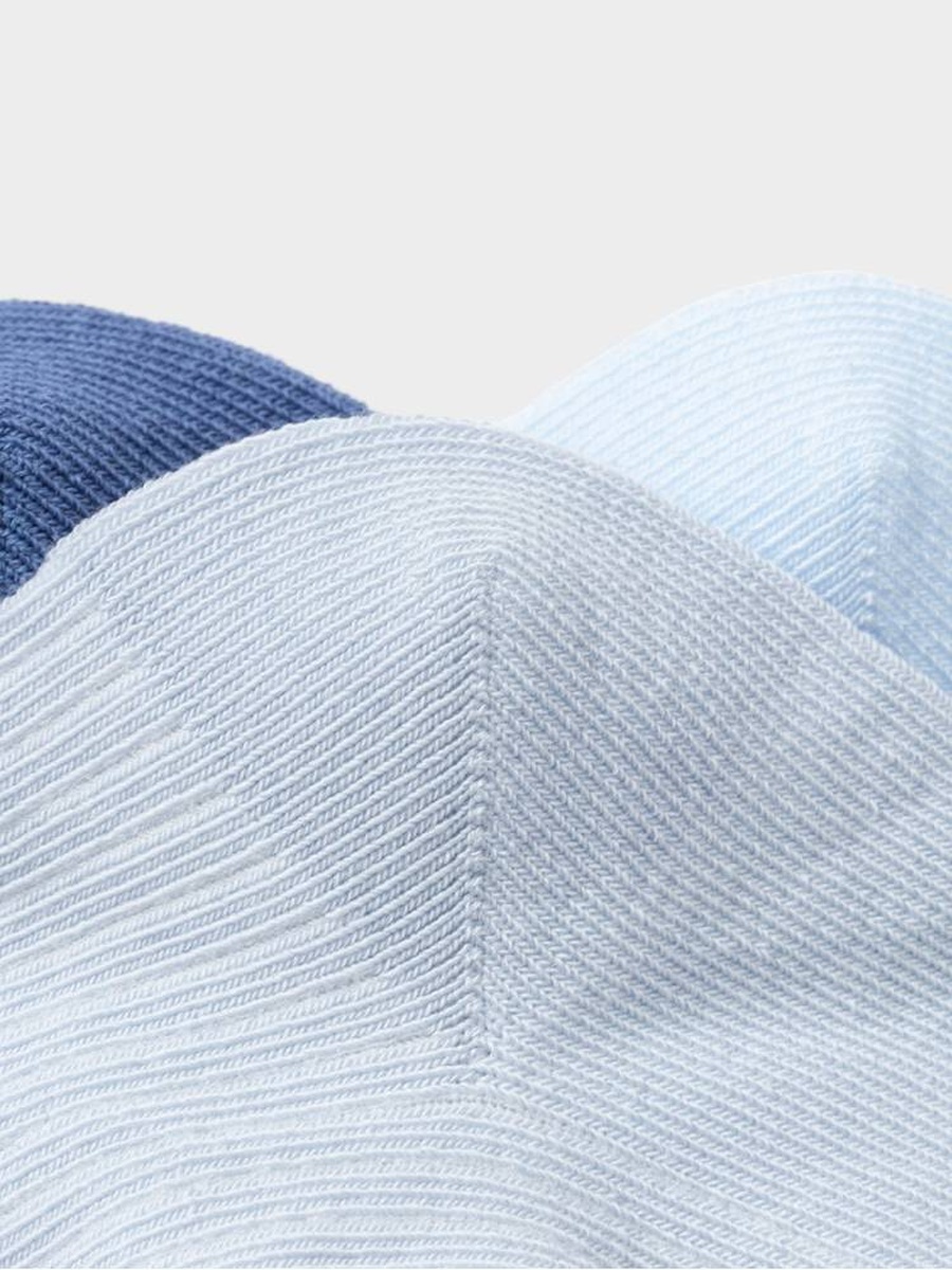 Boys 3 Pack Ribbed Crew Socks