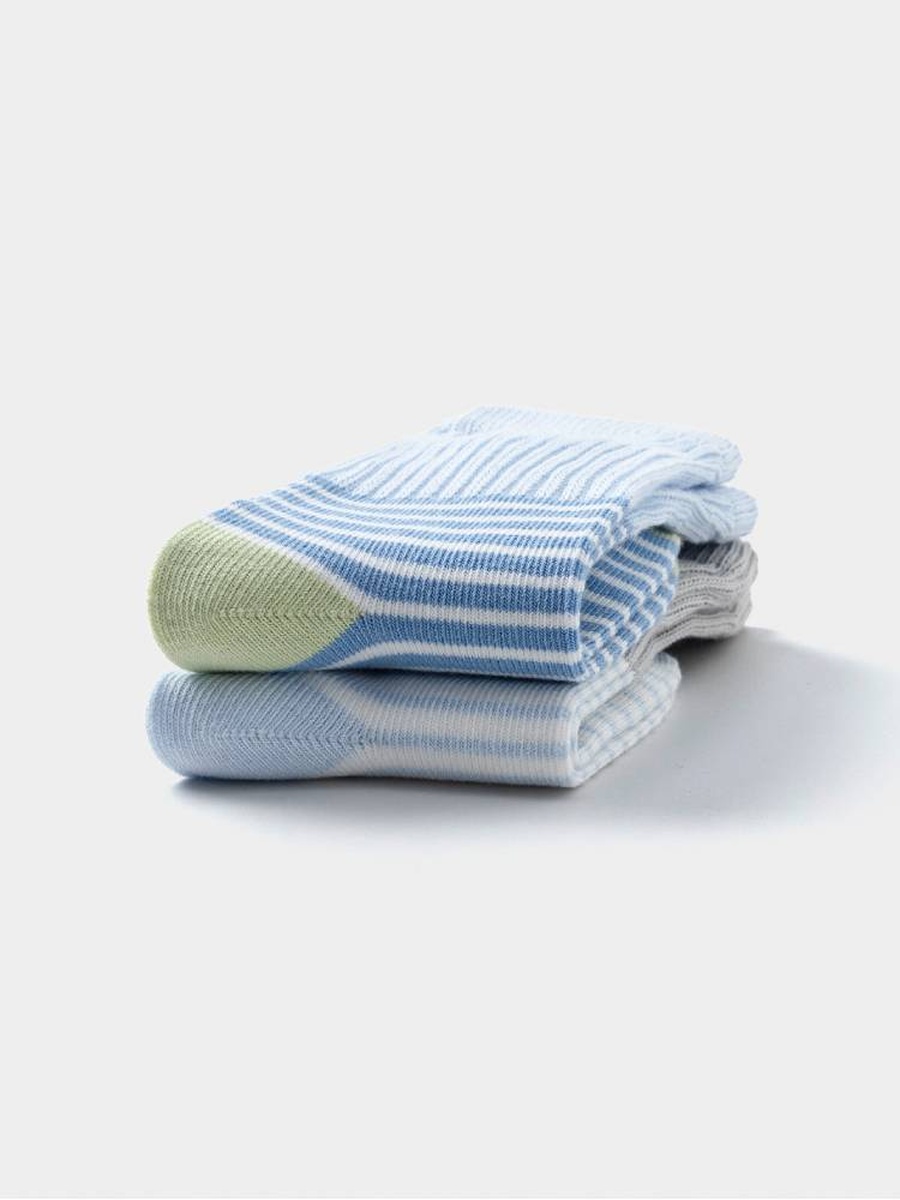 Boys 2 Pack Non Slip Ribbed Crew Socks