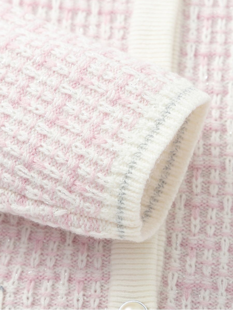Girls Knitted Cardigan With Front Buttons