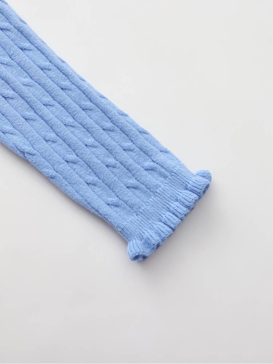 Girls Cable Knit Button Up Cardigan