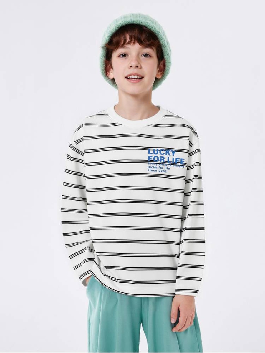 تيشيرت مخطط بأكمام طويلة