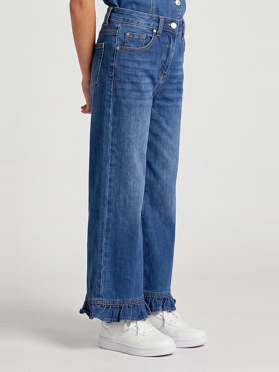 Ruffle Hem Jeans