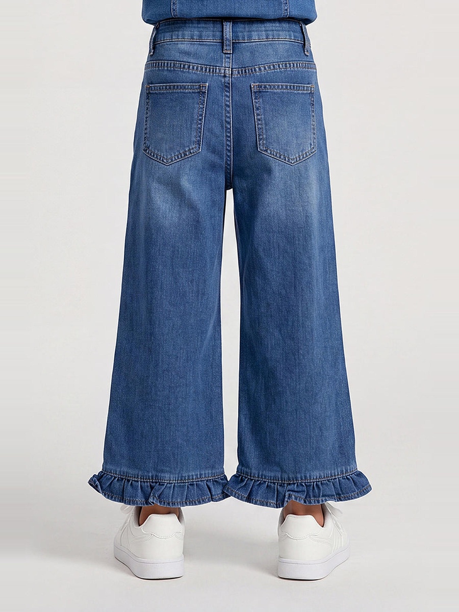Ruffle Hem Jeans