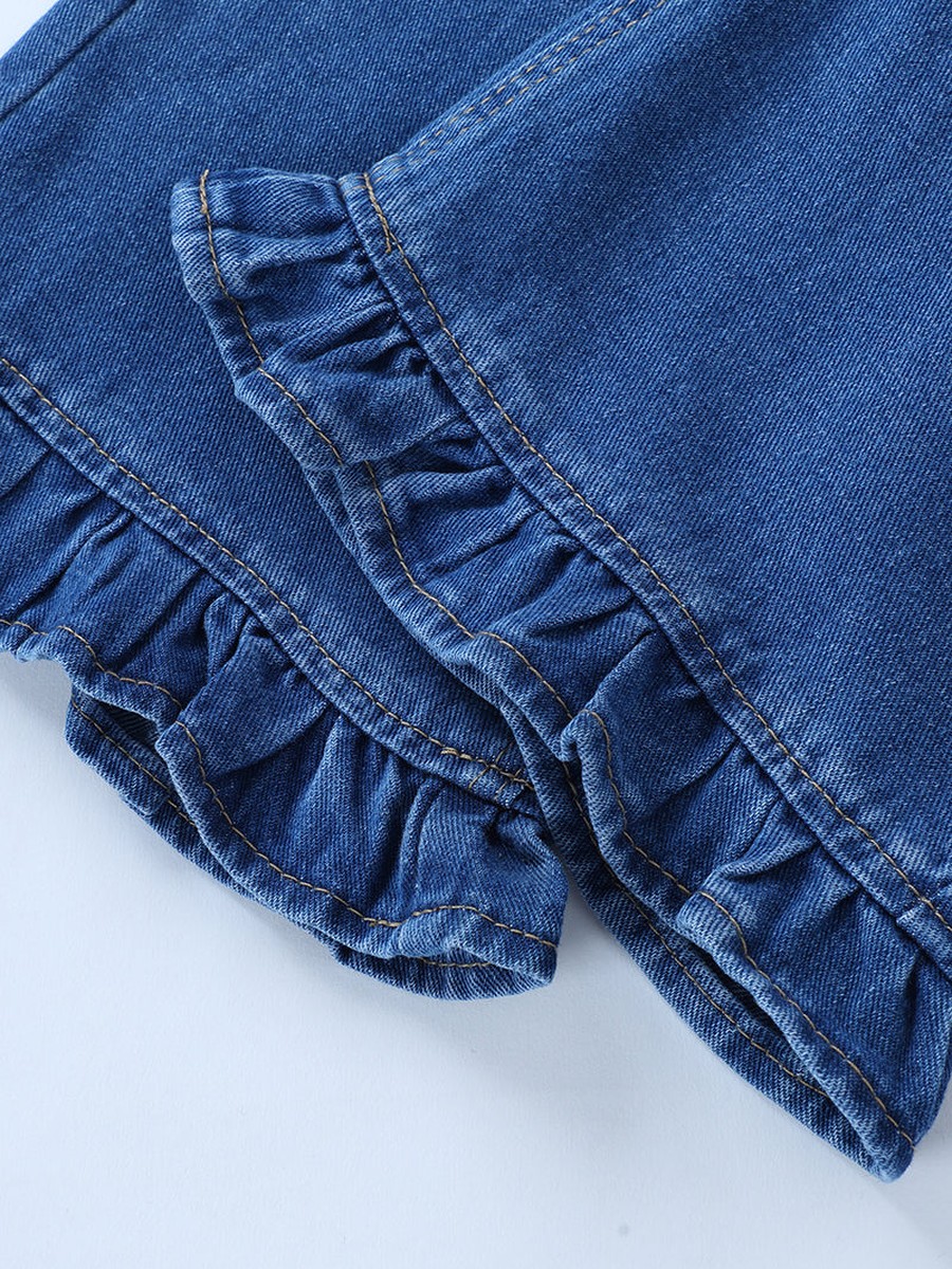 Ruffle Hem Jeans