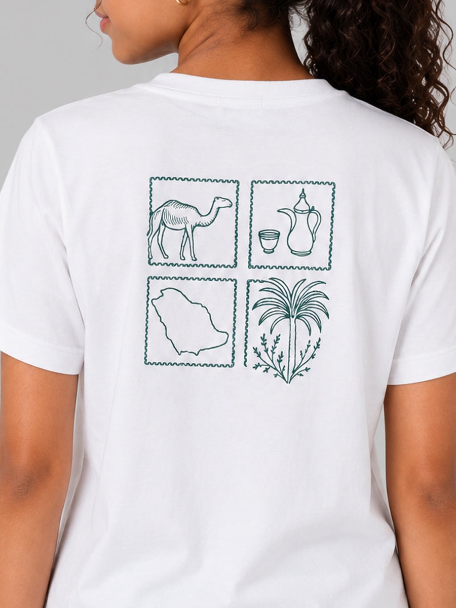 Saudi Heritage Icons Graphic T-Shirt