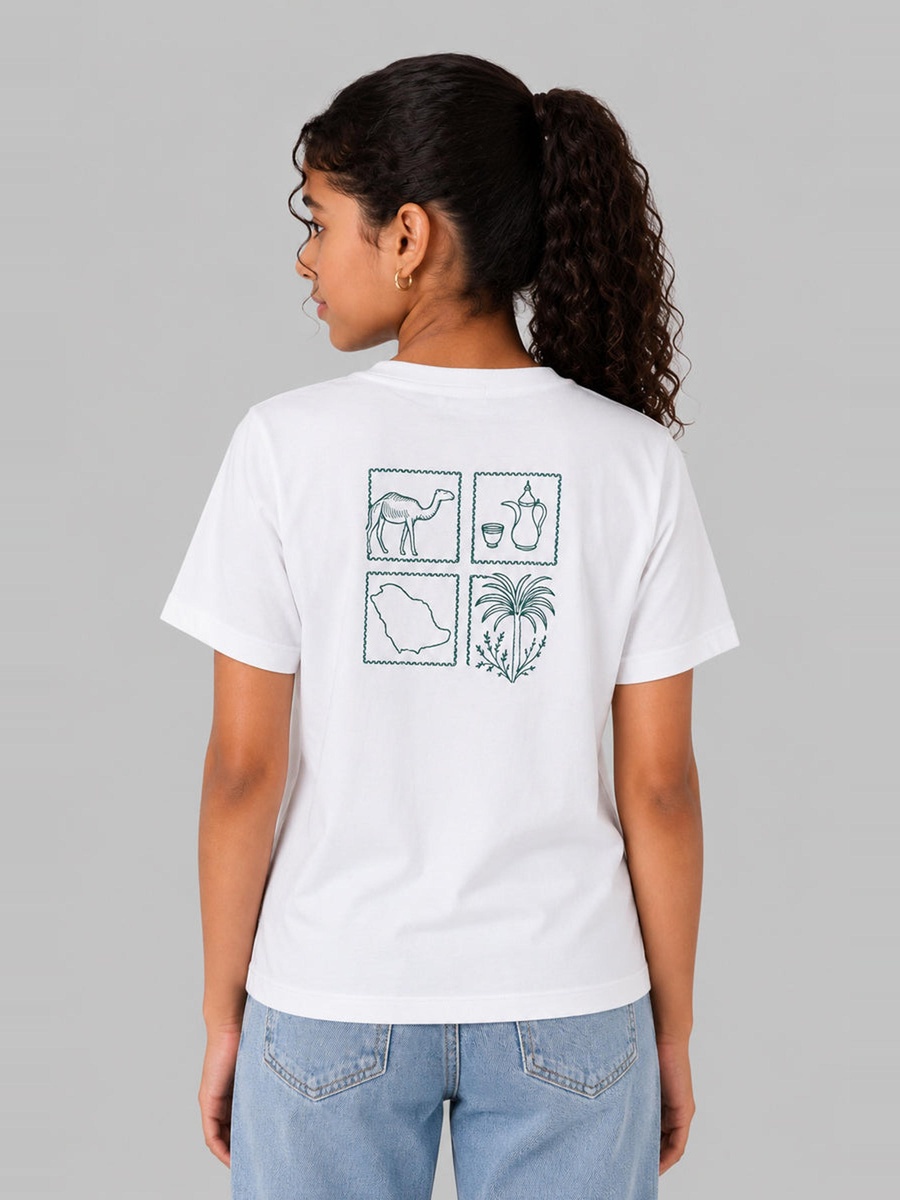 Saudi Heritage Icons Graphic T-Shirt