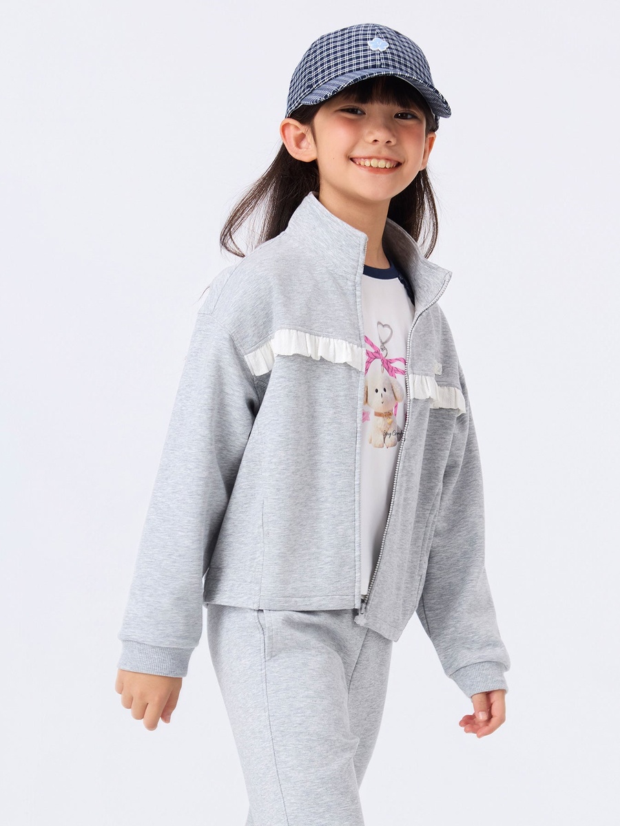 Girls Color-Block Zip-Up Jacket