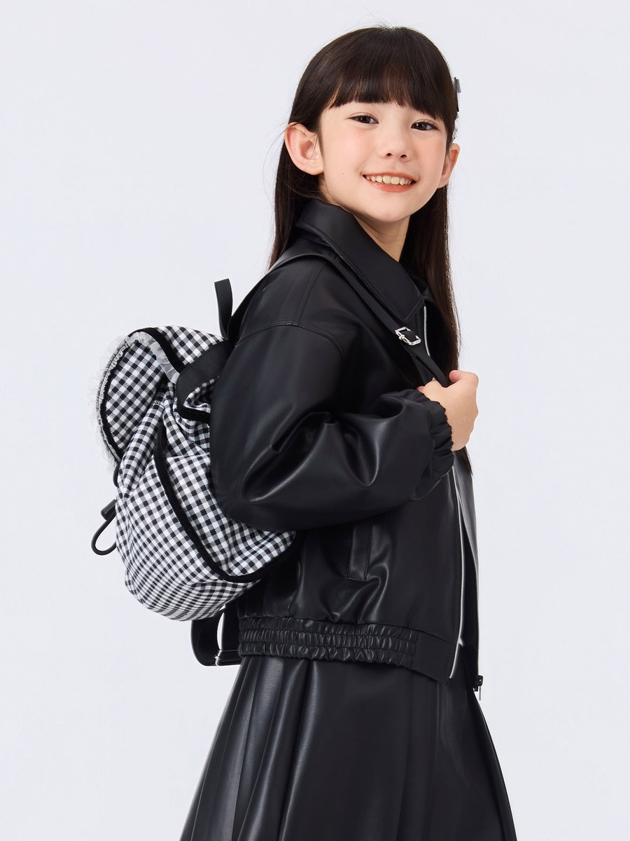 Girls Faux Leather Jacket